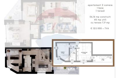 Apartament cu 2 camere semidecomandat în Eroii Revoluției - 7
