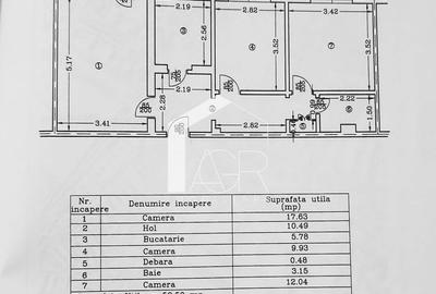 Apartament cu 3 camere decomandat în Republicii - 9