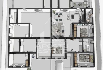 Jumatate de duplex nou cu 4 camere,Parta - 3