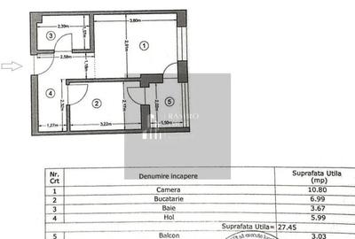 Garsonieră decomandată, mobilată în Metalurgiei