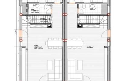 Casă cu 4 camere cu Teren 250 Mp în Someșeni