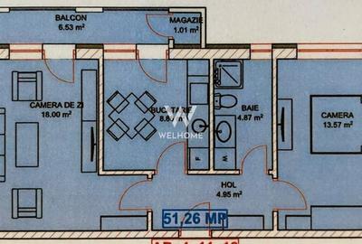 Apartament modern cu 2 camere, complet mobilat - Sibiu Apartament modern cu 2 camere, complet mobilat - Sibiu - 7