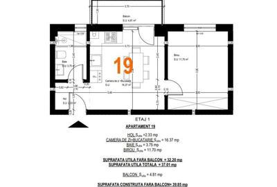 Apartament 2 camere Otopeni Munteniei Park - 11