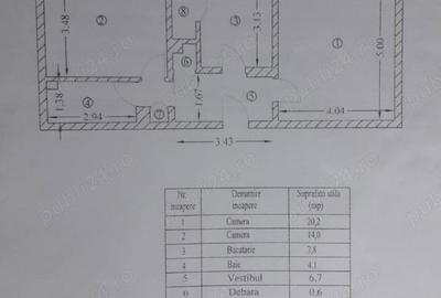 Apartament cu 2 camere decomandat în Central - 1