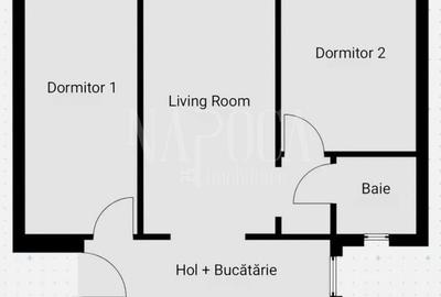 Apartament cu 3 camere în Central