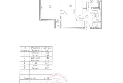 Apartament cu 2 camere nedecomandat, mobilat în Centru Civic - 5