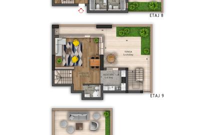 NEOFORT 76 Faza 2 Penthouse 3 niveluri Terasa Panoramica Bd Iuliu Maniu 119 - 4