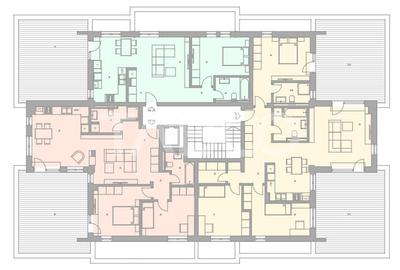 Penthouse 107 mp utili 2 terase 32 mp fiecare zona Turnisor Sibiu - 2