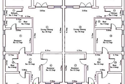 Duplex pe parter cu teren de 400mp, in Cornesti - 12