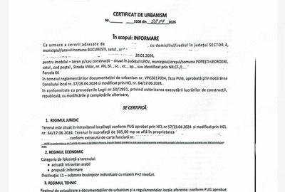 Teren de 305 mp, în Central