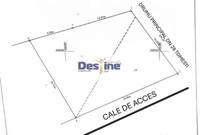 Teren în Tomești - 1