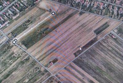 Teren de 3200 mp, în Sud