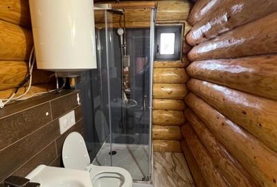 Doua cabane din bustean rotund, 120 mp utili, 1200mp teren, zona Balcesti - 3