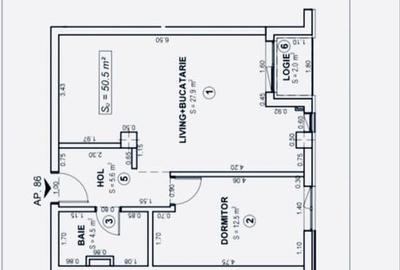 Apartament cu 2 camere decomandat în Torontalului