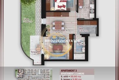 Apartament cu 2 camere decomandat în Titan - 4