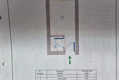 Garsonieră nedecomandată în CET - 4