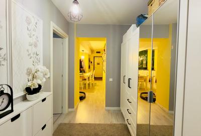 Apartament cu 3 camere semidecomandat, mobilat în Popești-Leordeni