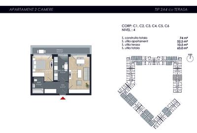 Apartament cu 2 camere decomandat în Străulești - 4