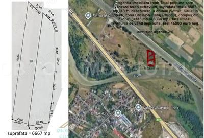 Teren de 6667 mp, în Tudor Vladimirescu - 2