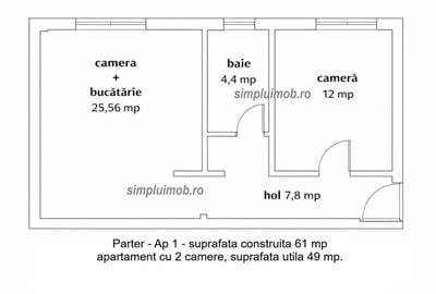 Apartament cu 2 camere în Ultracentral - 1
