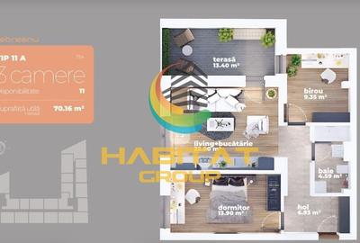 Apartament cu 3 camere semidecomandat în Titan - 6