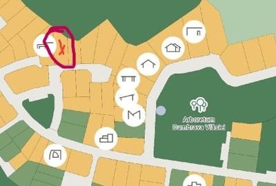 Dumbrava Vlasiei - teren 923 mp - latura comuna cu padurea - 4