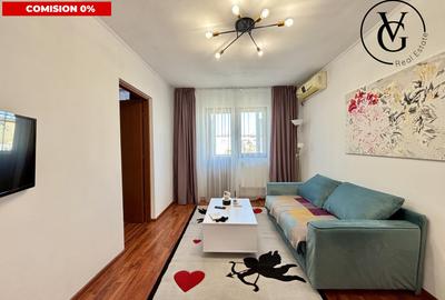 Apartament cu 2 camere semidecomandat, mobilat în - 1