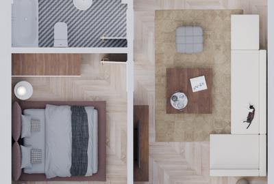 Apartament cu 2 camere decomandat în Lumina - 2