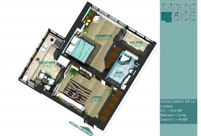 Promotie apartament 2 camere semidecomandat - 2