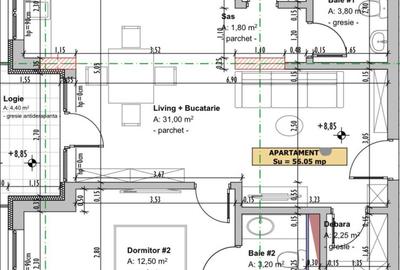 Apartament 2 Camere, 57mp, Zona Parc Poligon - 14