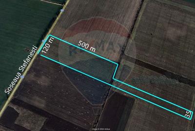 Teren intravilan 7.9 ha, Afumati, deschidere 120m Soseaua Stefanesti - 2