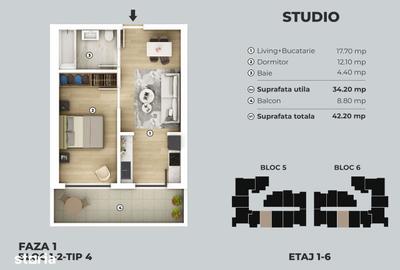 Apartament cu 2 camere în Central - 14