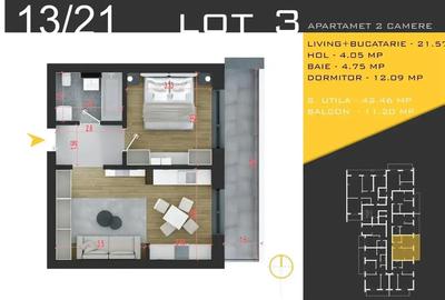 Garsonieră decomandată în Theodor Pallady - 3
