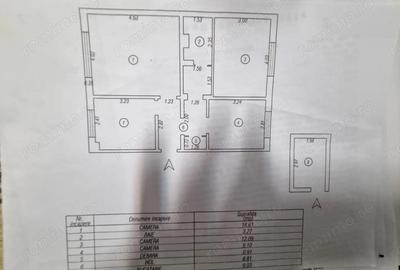 Apartament cu 3 camere decomandat în Brotăcei