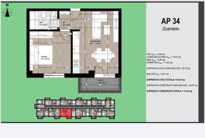Apartament 2 camere OTOPENI. Direct Dezvoltator! SUPER PREȚ! - 5