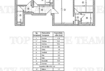 Vanzare apartament 3 camere Turda, mobilat si utilat, vedere spate - 11