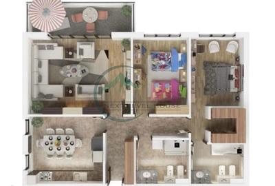 Apartament 3 camere, Isaran, structura mare - 3