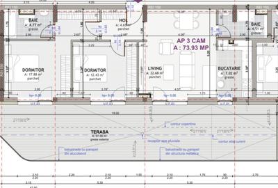 Penthouse CF de 3 camere, 74 mp, 56 mp terasa cu view, zona Eroilor - 2