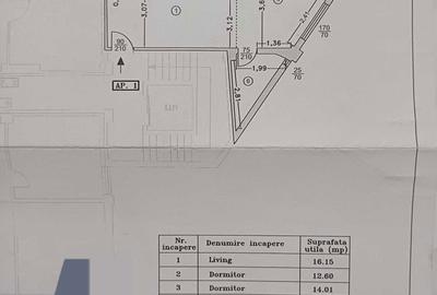 Apartament cu 3 camere semidecomandat în Central - 5