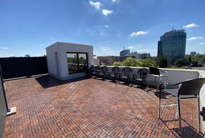 Penthouse triplex,lux,terasa 65 mp pozitie unica Aviatorilor lift privat+office - 9