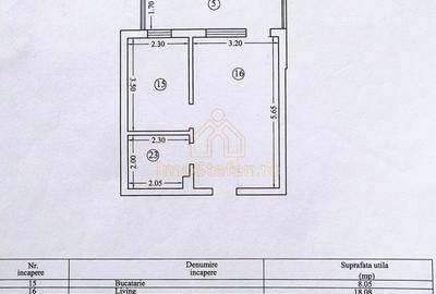 Garsonieră nedecomandată, mobilată în Nord-Vest - 12