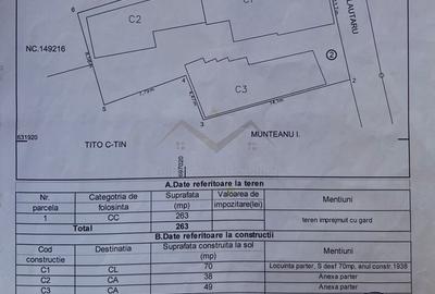Casă individuală cu 4 camere cu Canalizare în Central - 1