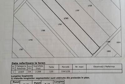 Teren de 2208 mp, în Copăceni