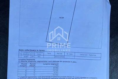 Teren de 511 mp, în Partoș