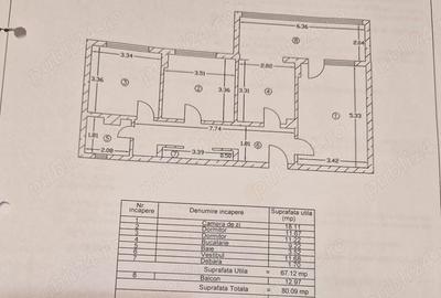Apartament cu 3 camere decomandat în Gorjului - 9