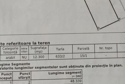 Teren de 12300 mp, în Sacoșu Turcesc - 2