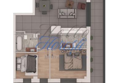 Apartament cu 2 camere semidecomandat în Florești - 1