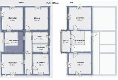 Casă cu 5 camere cu Canalizare în Brănești - 2