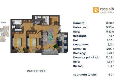 PROIECT NOU | apartament 3 camere LA CHEIE | Pacurari - Alpha Bank - 17