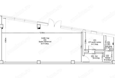 Spațiu comercial, de 89 mp, în Central - 2